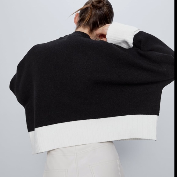 Zara cropped combo sweater - Picture 6 of 9